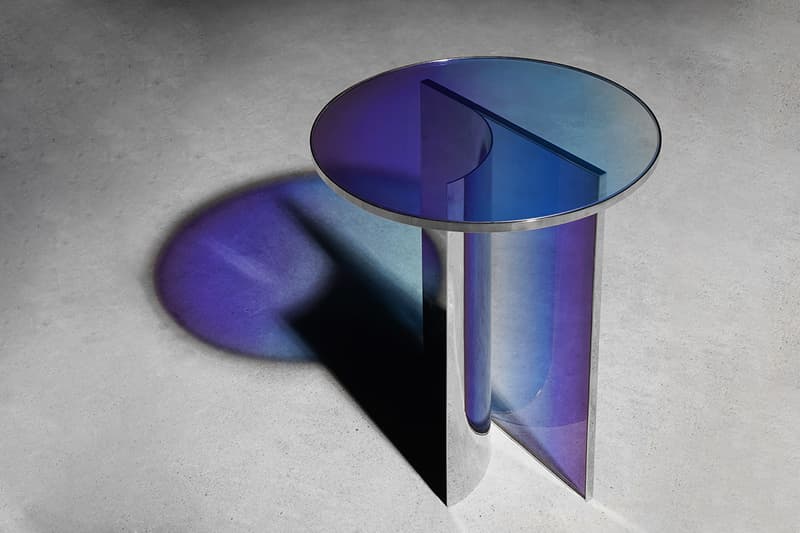 Design Miami 2019 studio BUZAO NULL Series designer Zeng Peng gradient furniture glass blue sea sky