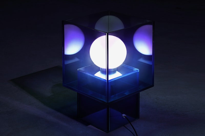 Design Miami 2019 studio BUZAO NULL Series designer Zeng Peng gradient furniture glass blue sea sky