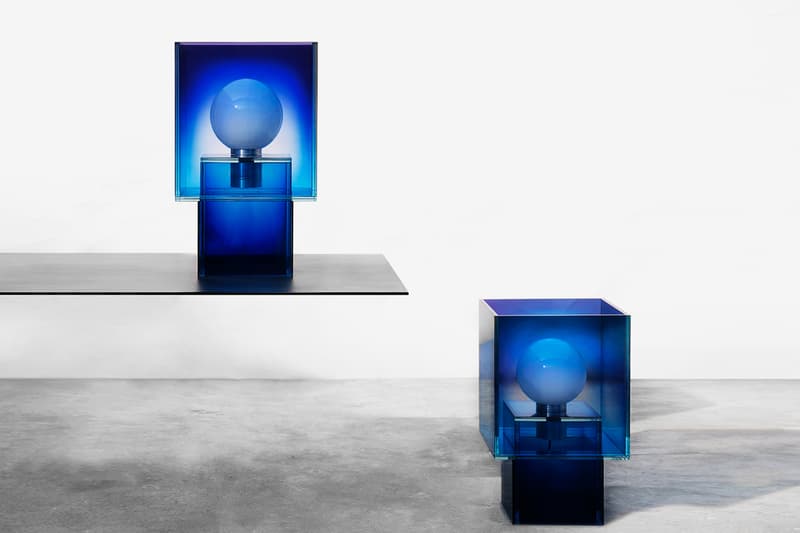 Design Miami 2019 studio BUZAO NULL Series designer Zeng Peng gradient furniture glass blue sea sky