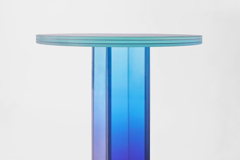 Design Miami 2019 studio BUZAO NULL Series designer Zeng Peng gradient furniture glass blue sea sky