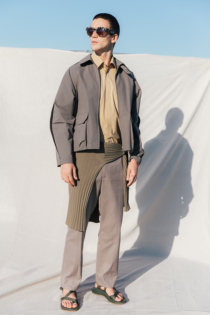 Deveaux Spring Summer 2020 SS20 Collection Lookbooks Informal Tailoring Relaxed Bowling Shirts Camp Collars Natural Marble Prints Big '80s Suits Blue Orange Burgundy Brown White Summer Looks