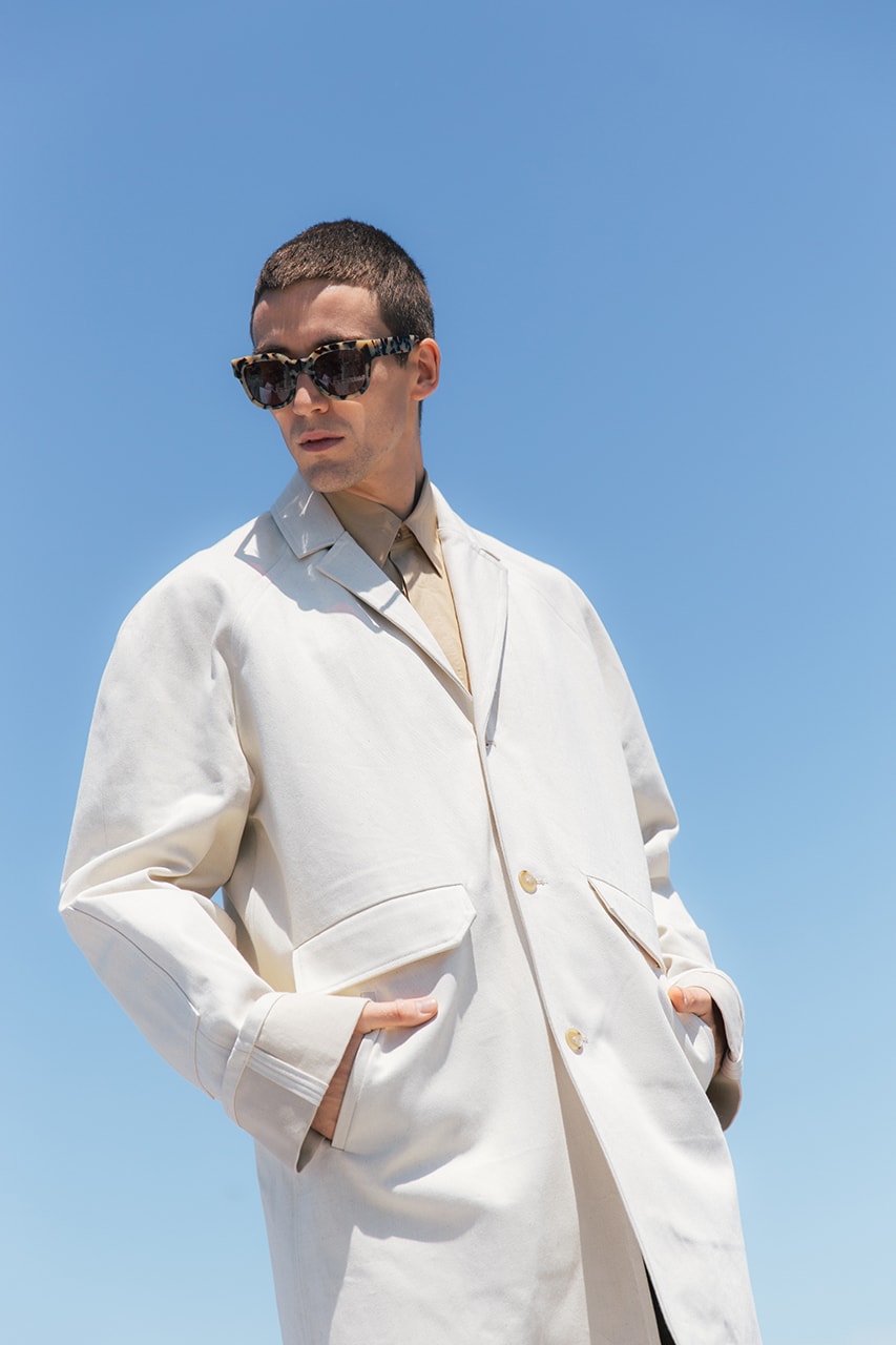 Deveaux Spring Summer 2020 SS20 Collection Lookbooks Informal Tailoring Relaxed Bowling Shirts Camp Collars Natural Marble Prints Big '80s Suits Blue Orange Burgundy Brown White Summer Looks