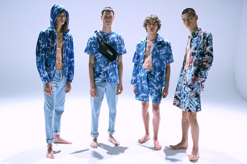 Dior Men's SS19 Beachwear Capsule by Kim Jones spring summer 2019 buy shop shorts towel bag accessories hajime sorayama sexy robot