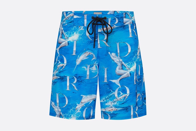 Dior Men's SS19 Beachwear Capsule by Kim Jones spring summer 2019 buy shop shorts towel bag accessories hajime sorayama sexy robot