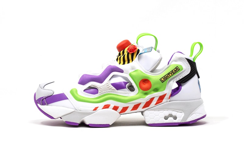 BAIT Disney Pixar Reebok Instapump Fury Toy Story 4 movies buzz lightyear sheriff woody alien mr. potato head animation pumps sneakers you've got a friend in me to infinity and beyond