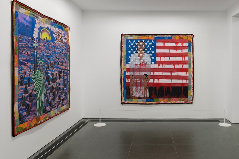 faith ringgold solo exhibition london serpentine galleries quilts paintings african american art works 