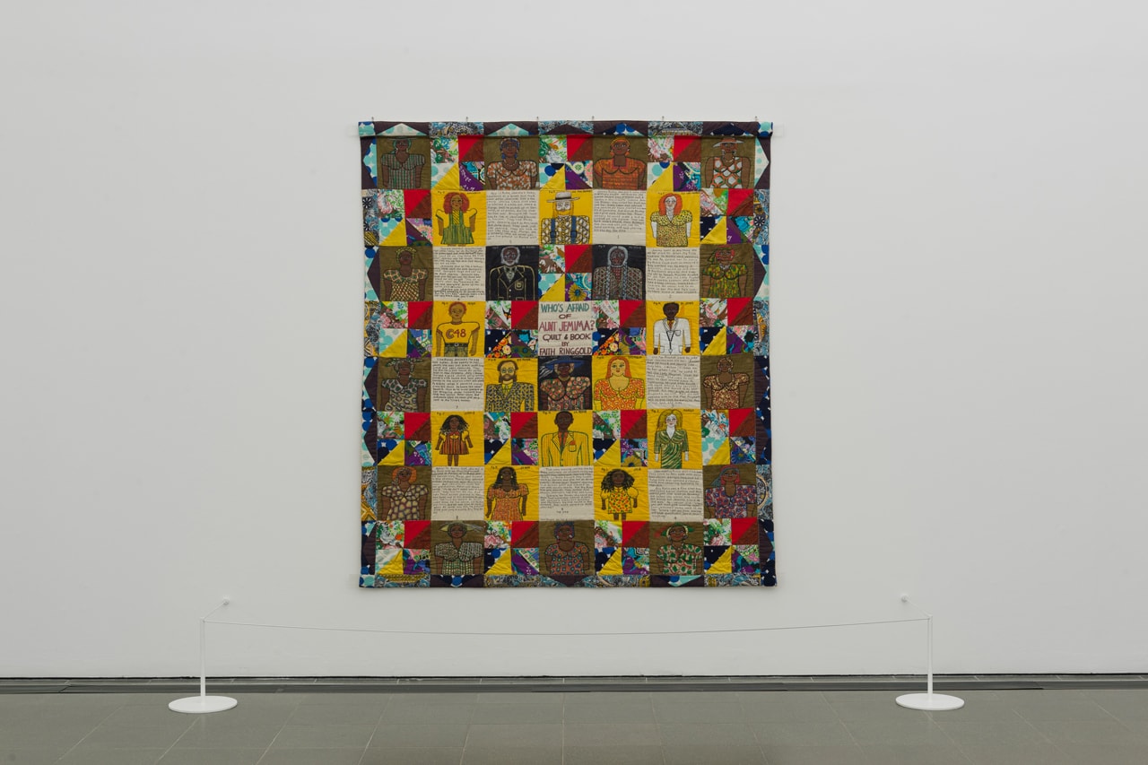 faith ringgold solo exhibition london serpentine galleries quilts paintings african american art works 