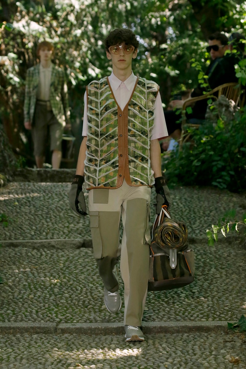 Fendi Spring Summer 2020 Collection gardening bucolic outdoors Silvia Venturini Fendi Italy Italian Head Quarters