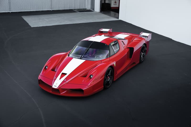 Ferrari FXX RM Sothebys Auction Information Race Car Top Gear Red Enzo Purchase used sale