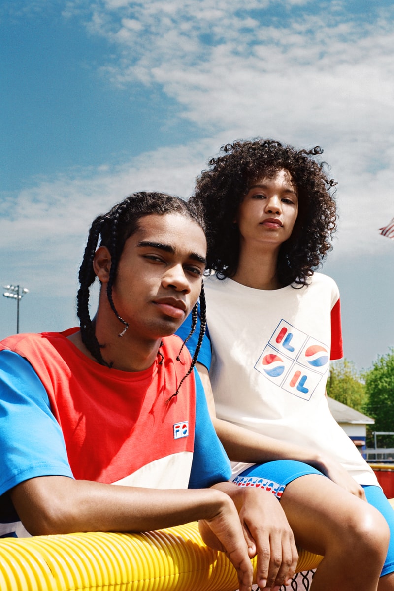 Pepsi x Fila Men's and Women's Collaboration collection americana sportswear disruptor 2 creator