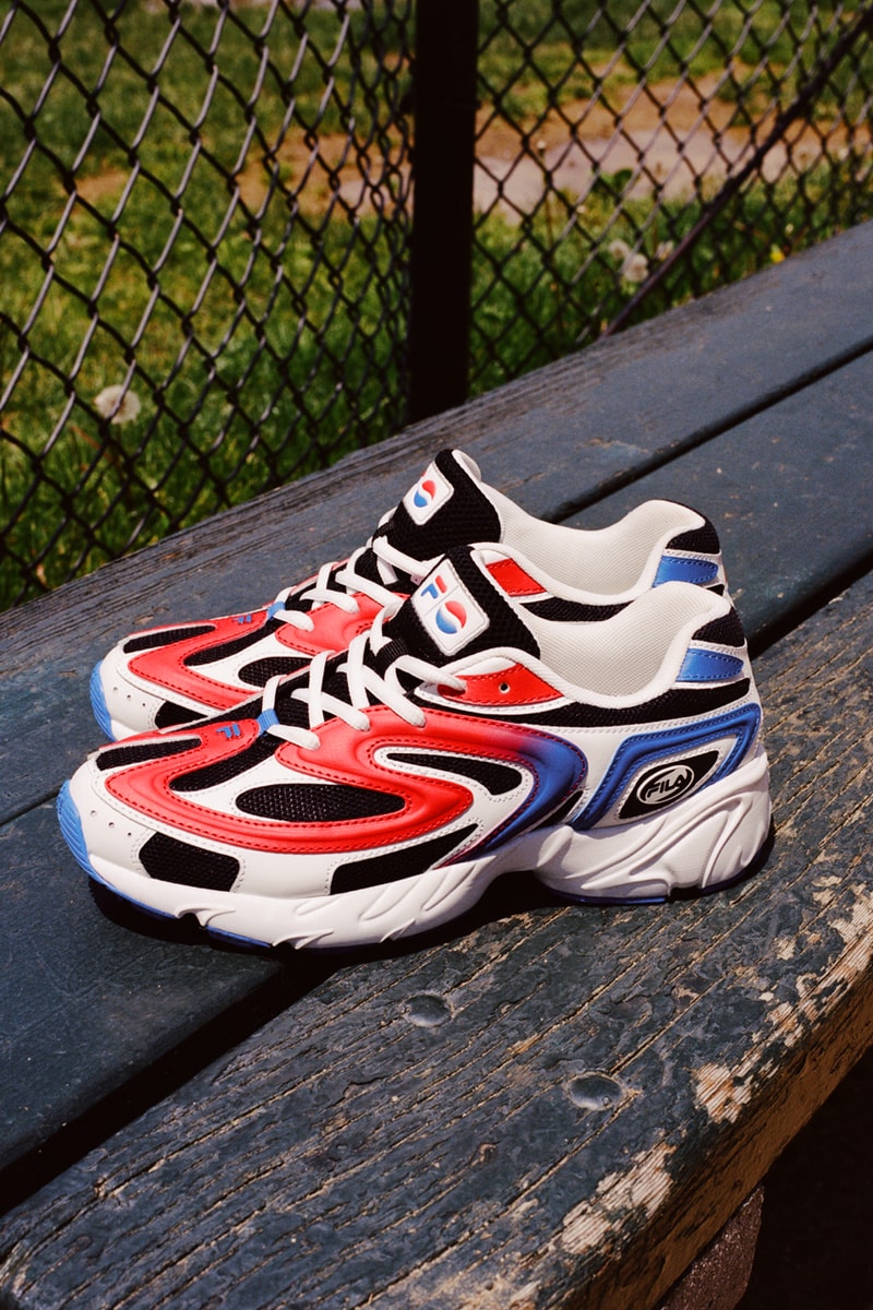 Pepsi x Fila Men's and Women's Collaboration collection americana sportswear disruptor 2 creator
