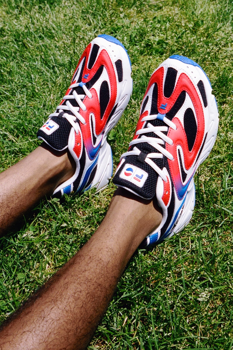Pepsi x Fila Men's and Women's Collaboration collection americana sportswear disruptor 2 creator