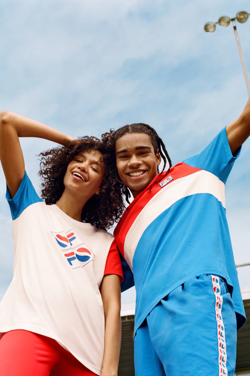 Pepsi x Fila Men's and Women's Collaboration collection americana sportswear disruptor 2 creator