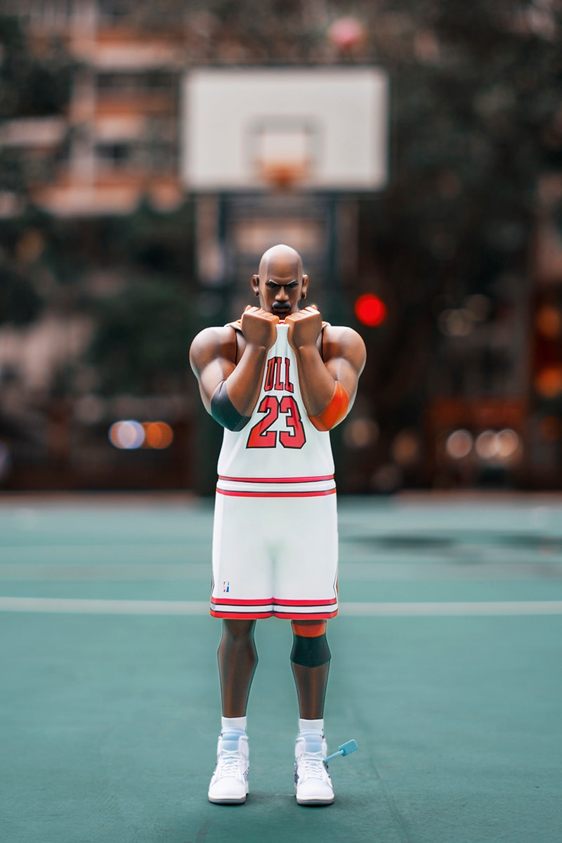 Fool's Paradise "XL THREE KING: TWO THREE" collectible figurine virgil abloh the ten sneaker 1997 98 home jersey 23 michael jordan