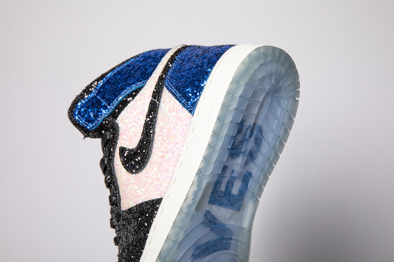 Jordan, Shoes, The Shoe Surgeon X Air Jordan High Glitter Fragment