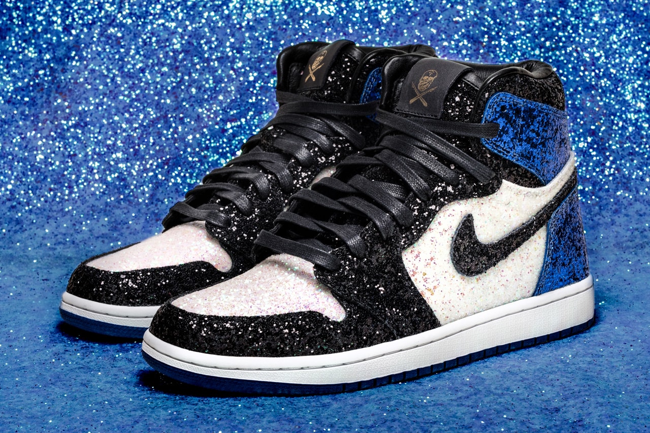 check out the details on these louis vuitton x air jordan 1s customs