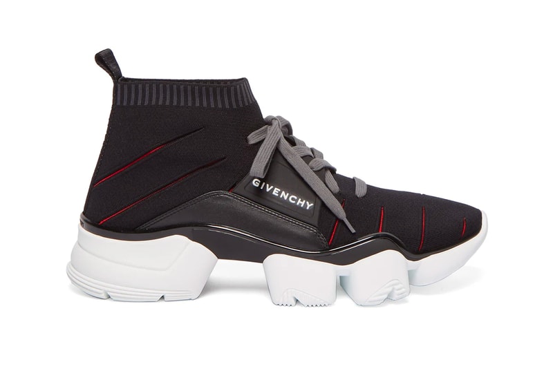 Givenchy Jaw Raised Sock Sneaker Release Black Red White Info Buy Purchase New Cut