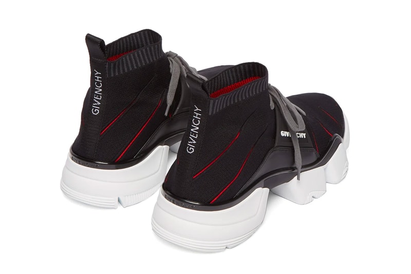 Givenchy Jaw Raised Sock Sneaker Release Black Red White Info Buy Purchase New Cut