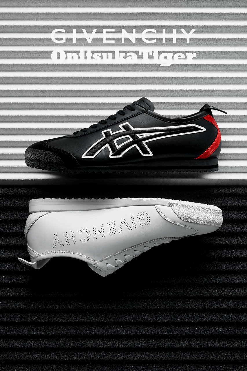 Givenchy x Onitsuka Tiger Nippon Made Mexico 66 collaboration sneaker release date info drop buy colorway black white june 13 2019