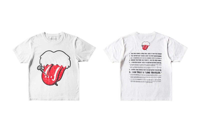 GOD SELECTION XXX NUMBER (N)INE Collab Release T shirt Cap Nari 
