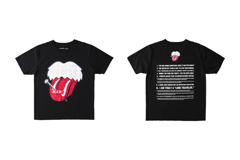 GOD SELECTION XXX NUMBER (N)INE Collab Release T shirt Cap Nari 
