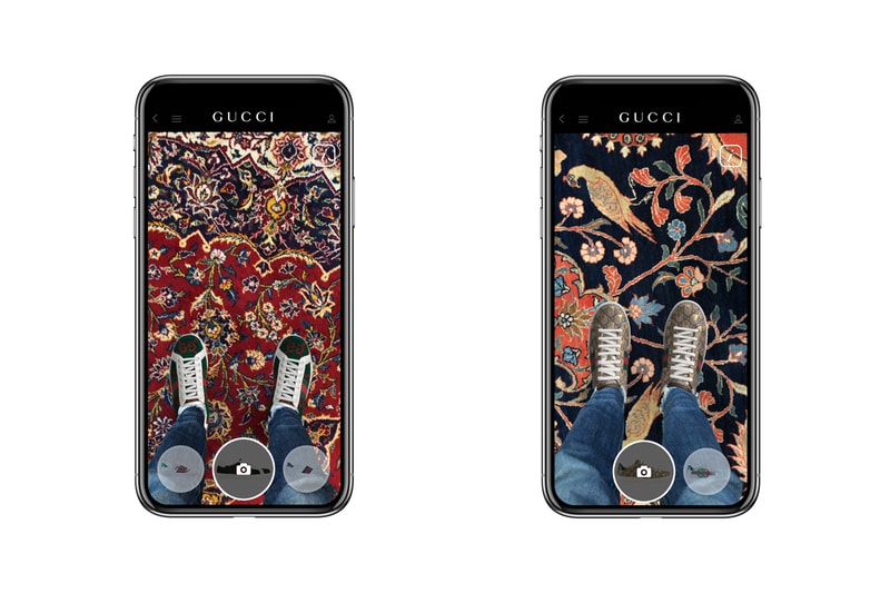 gucci launches augmented reality shoe app try on ace sneaker wannaby technology partner 