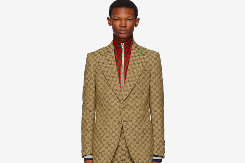 gucci monogram blazer