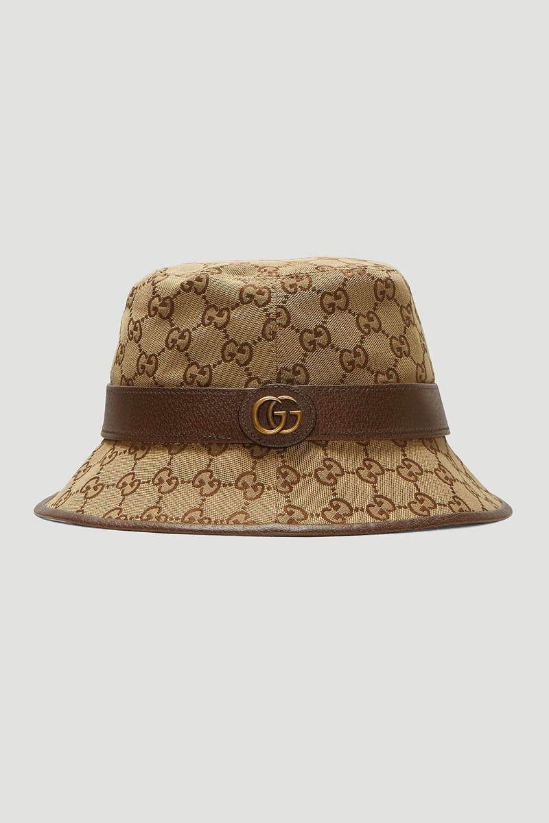 Gucci GG Logo Bucket Hat Release Brown Monogram