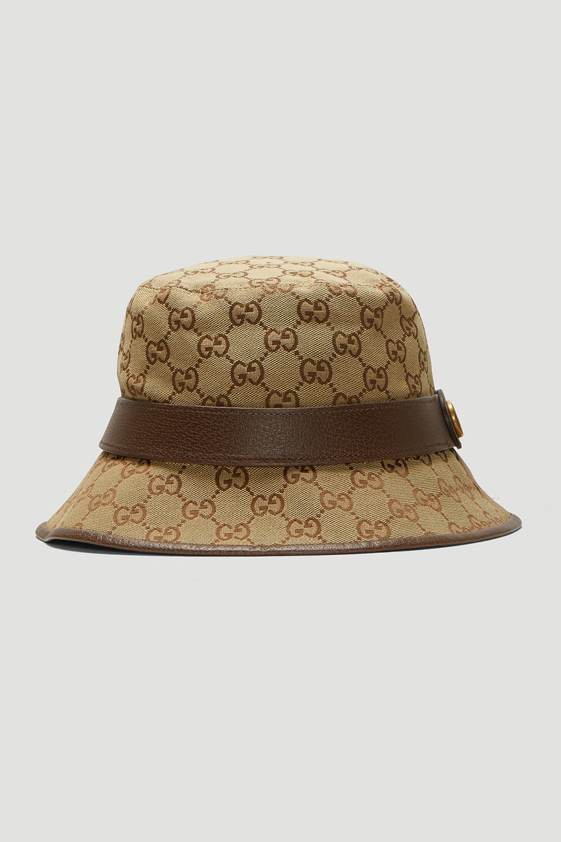 Gucci GG Logo Bucket Hat Release Brown Monogram
