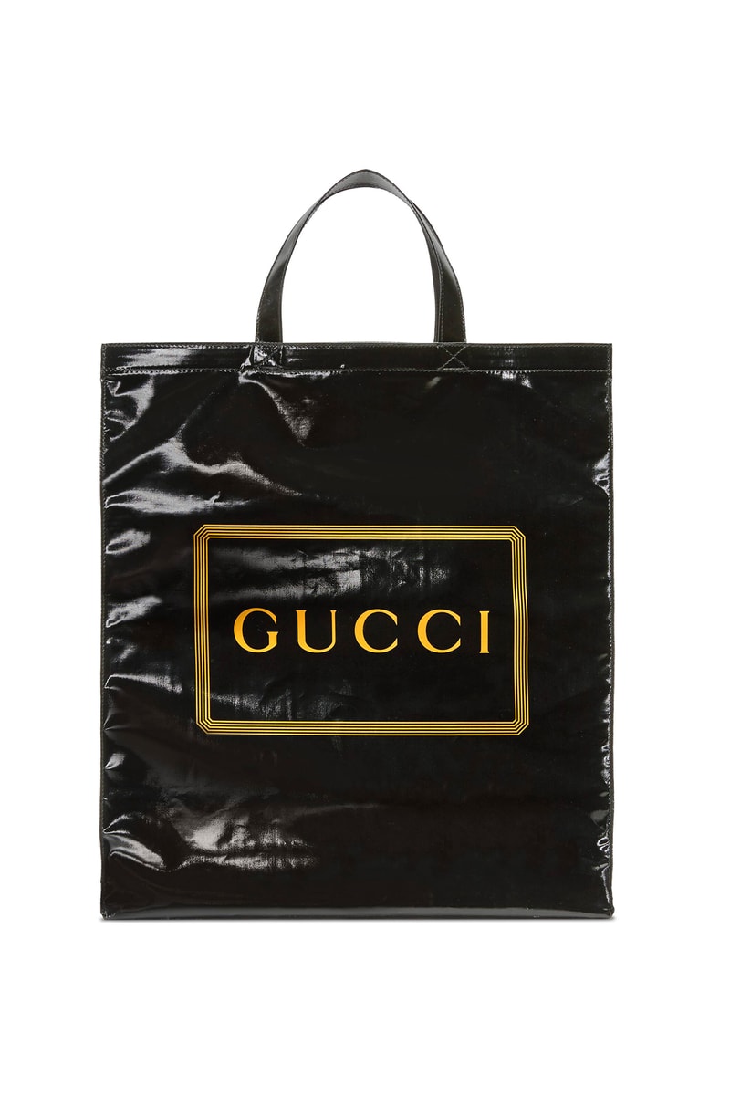 Gucci Menswear Tote Bags Runway Ad Campaing Coated Cotton Floral Check Box Print Pink Black Yellow Burgundy $790 USD Pre-Fall 2019