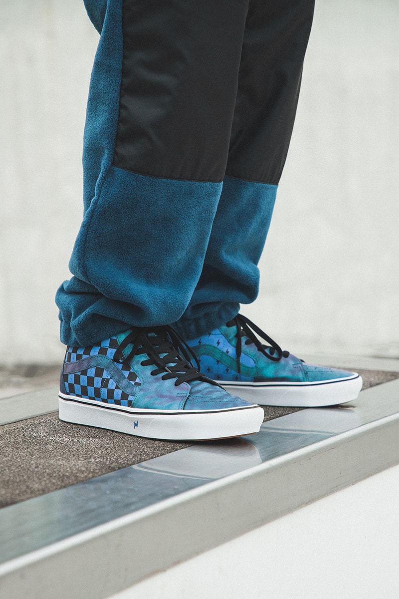 harry potter j k rowling vans era sk8-hi classic slip on authentic closer on foot look buy cop purchase hbx gryffindor slytherin daily prophet lightning bold blue green red yellow