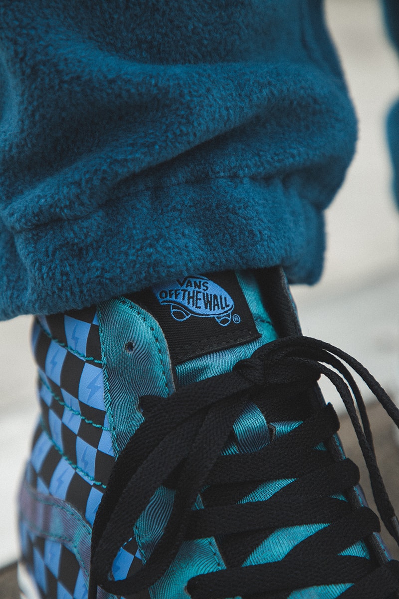 harry potter j k rowling vans era sk8-hi classic slip on authentic closer on foot look buy cop purchase hbx gryffindor slytherin daily prophet lightning bold blue green red yellow