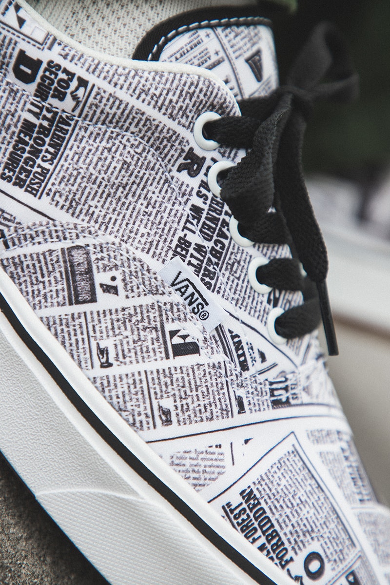harry potter j k rowling vans era sk8-hi classic slip on authentic closer on foot look buy cop purchase hbx gryffindor slytherin daily prophet lightning bold blue green red yellow