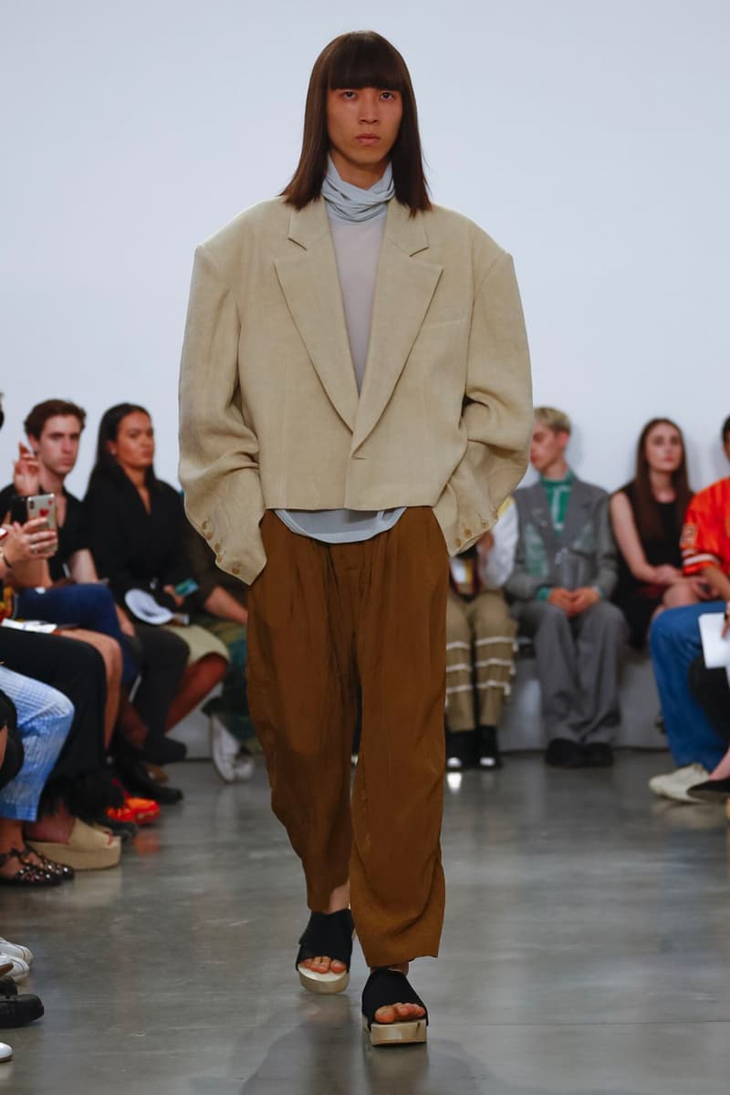 Hed Mayner Spring/Summer 2020 Collection Runway PFW men's menswear womenswear gowns safari fashion tailor