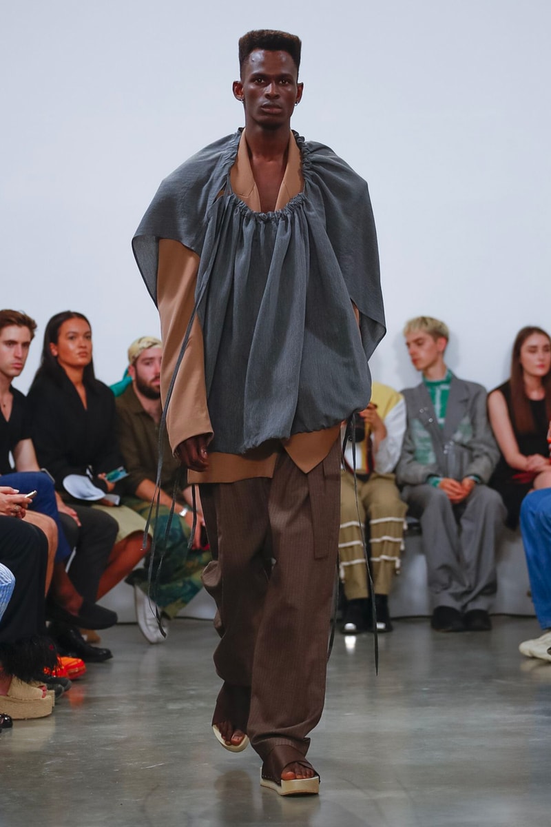 Hed Mayner Spring/Summer 2020 Collection Runway PFW men's menswear womenswear gowns safari fashion tailor