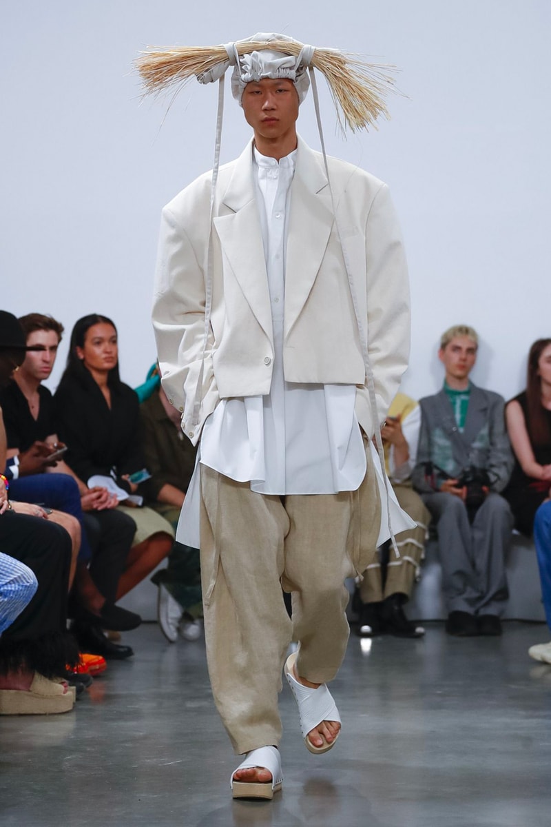 Hed Mayner Spring/Summer 2020 Collection Runway PFW men's menswear womenswear gowns safari fashion tailor