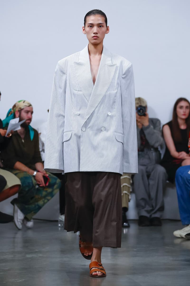 Hed Mayner Spring/Summer 2020 Collection Runway PFW men's menswear womenswear gowns safari fashion tailor