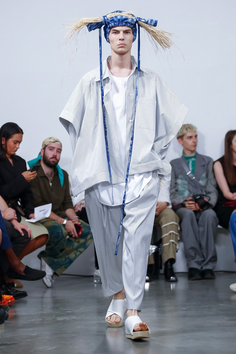 Hed Mayner Spring/Summer 2020 Collection Runway PFW men's menswear womenswear gowns safari fashion tailor