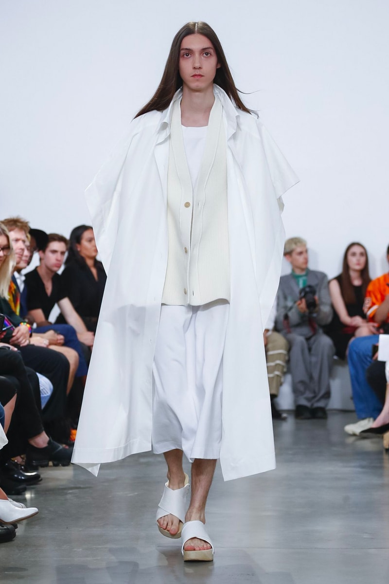 Hed Mayner Spring/Summer 2020 Collection Runway PFW men's menswear womenswear gowns safari fashion tailor