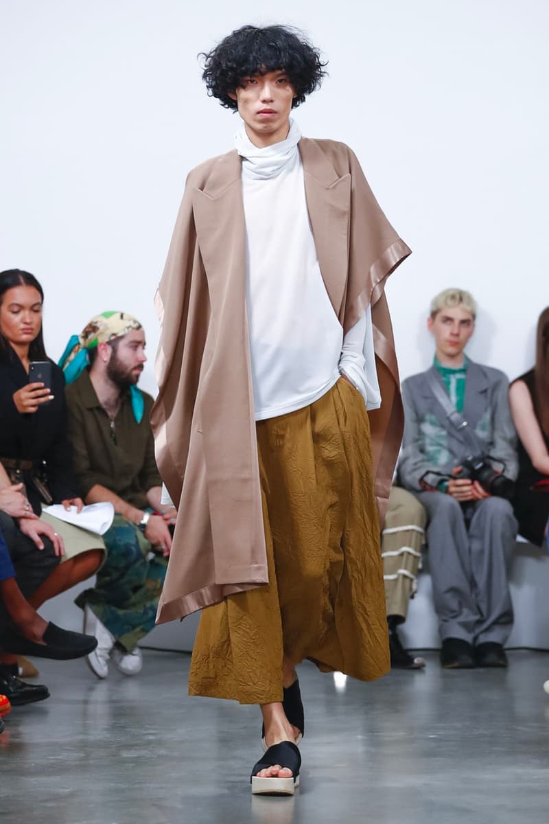 Hed Mayner Spring/Summer 2020 Collection Runway PFW men's menswear womenswear gowns safari fashion tailor