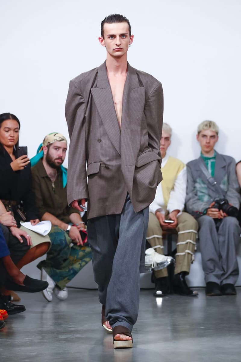 Hed Mayner Spring/Summer 2020 Collection Runway PFW men's menswear womenswear gowns safari fashion tailor