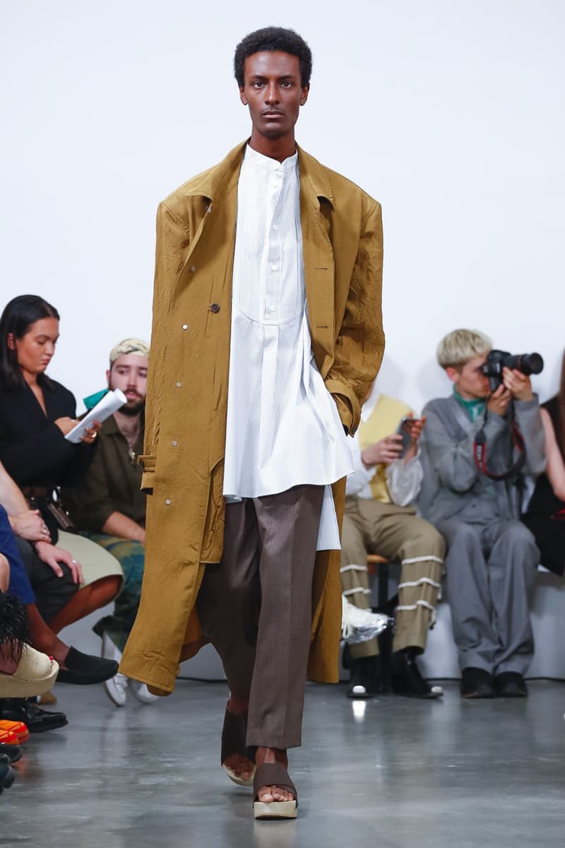 Hed Mayner Spring/Summer 2020 Collection Runway PFW men's menswear womenswear gowns safari fashion tailor