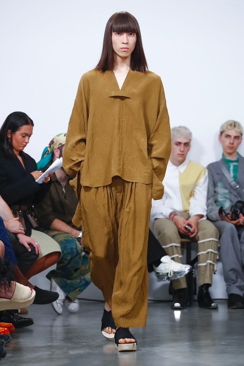 Hed Mayner Spring/Summer 2020 Collection Runway PFW men's menswear womenswear gowns safari fashion tailor