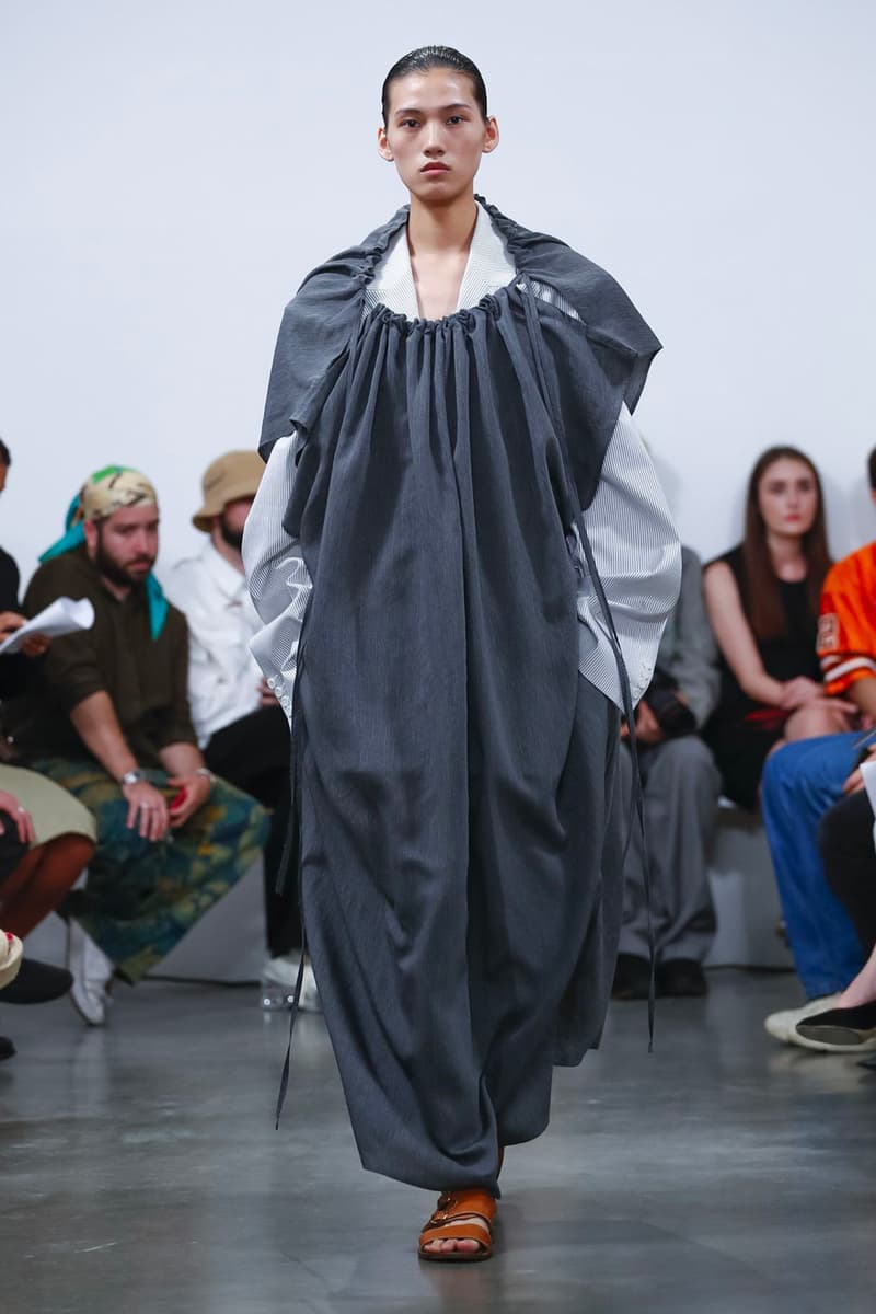 Hed Mayner Spring/Summer 2020 Collection Runway PFW men's menswear womenswear gowns safari fashion tailor