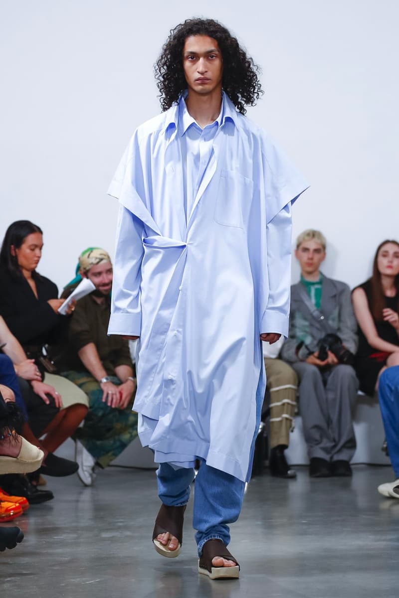 Hed Mayner Spring/Summer 2020 Collection Runway PFW men's menswear womenswear gowns safari fashion tailor