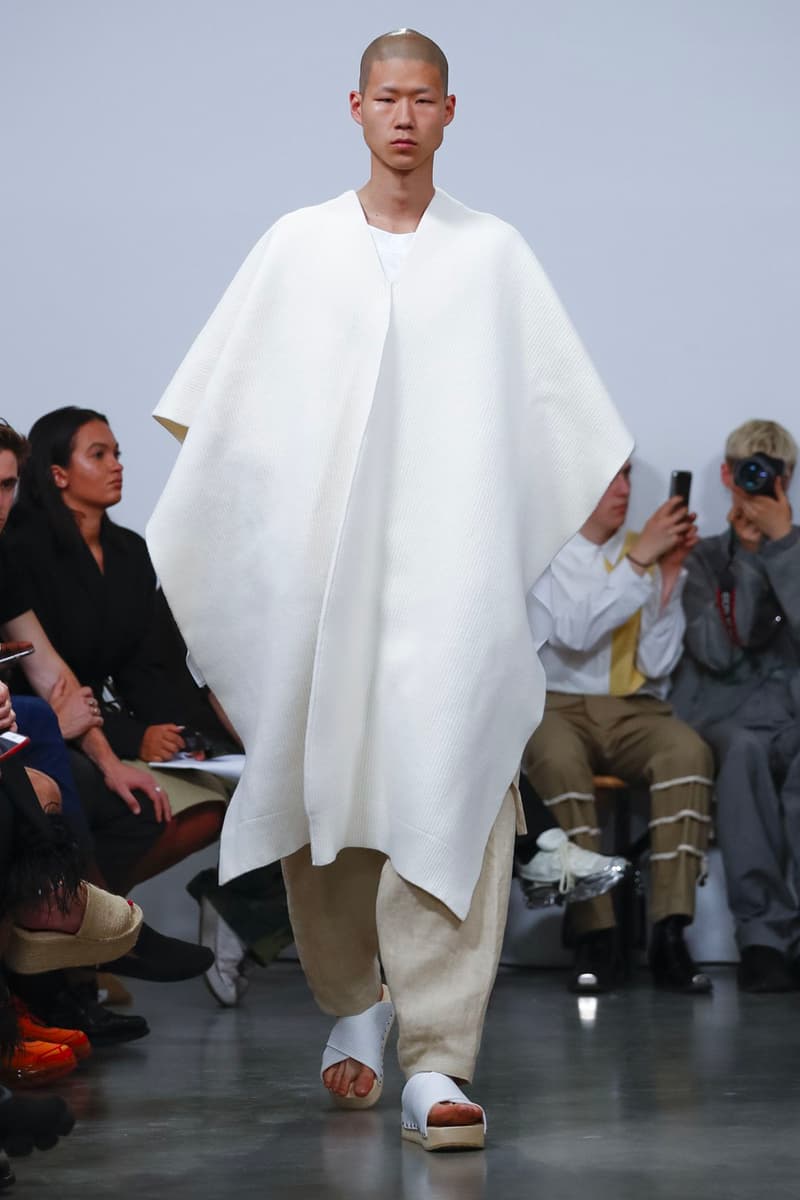 Hed Mayner Spring/Summer 2020 Collection Runway PFW men's menswear womenswear gowns safari fashion tailor