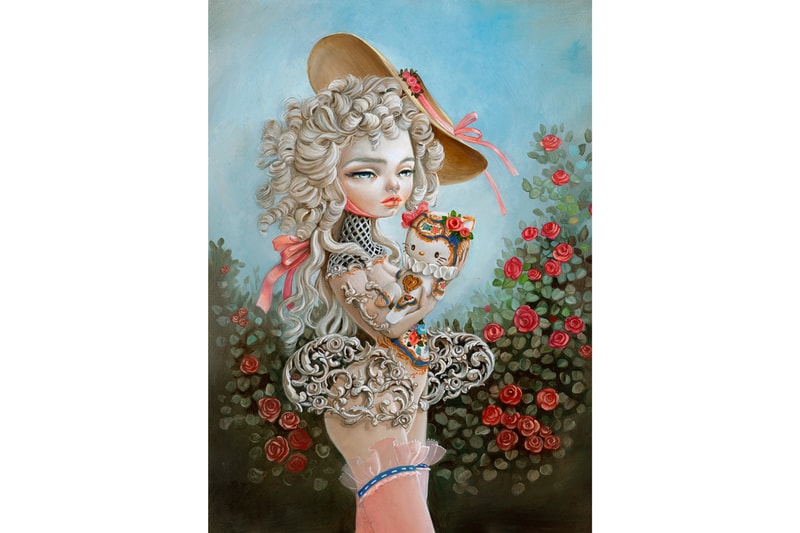 hello kitty anniversary group show corey helford gallery exhibition artworks sanrio