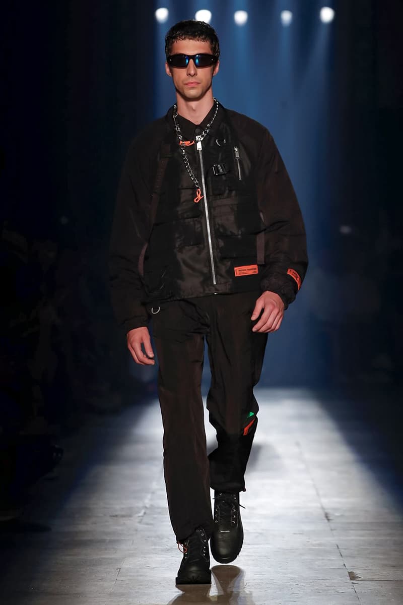 Heron Preston Paris Fashion Week Men's SS20 Spring Summer 2020 Looks Runway Pieces Levi's Collaboration Pieces First Look GORE-TEX