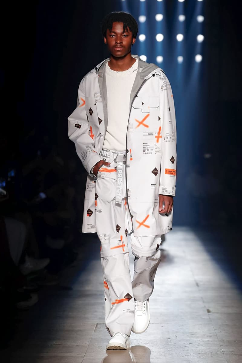 Heron Preston Paris Fashion Week Men's SS20 Spring Summer 2020 Looks Runway Pieces Levi's Collaboration Pieces First Look GORE-TEX