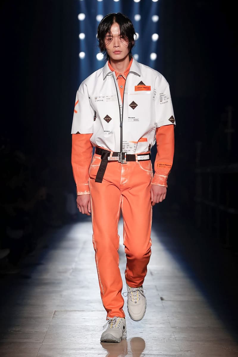 Heron Preston Paris Fashion Week Men's SS20 Spring Summer 2020 Looks Runway Pieces Levi's Collaboration Pieces First Look GORE-TEX